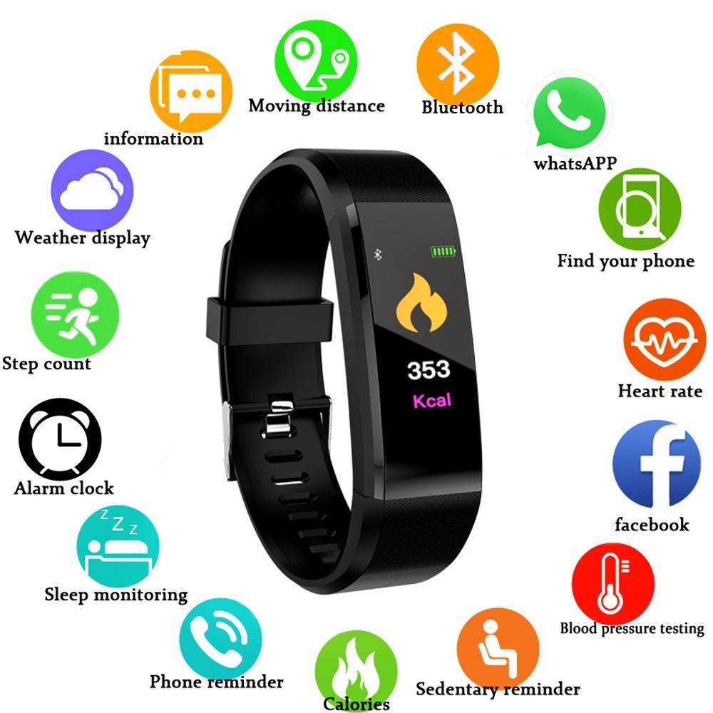 Smartwatch for Men Women Heart Rate Monitor Fitness Tracker