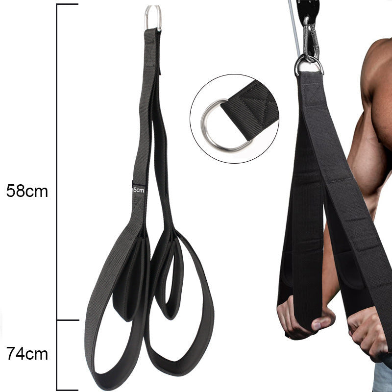 Gym Muscle Training Rope Double Head Tension Pulling Exercise Accessory