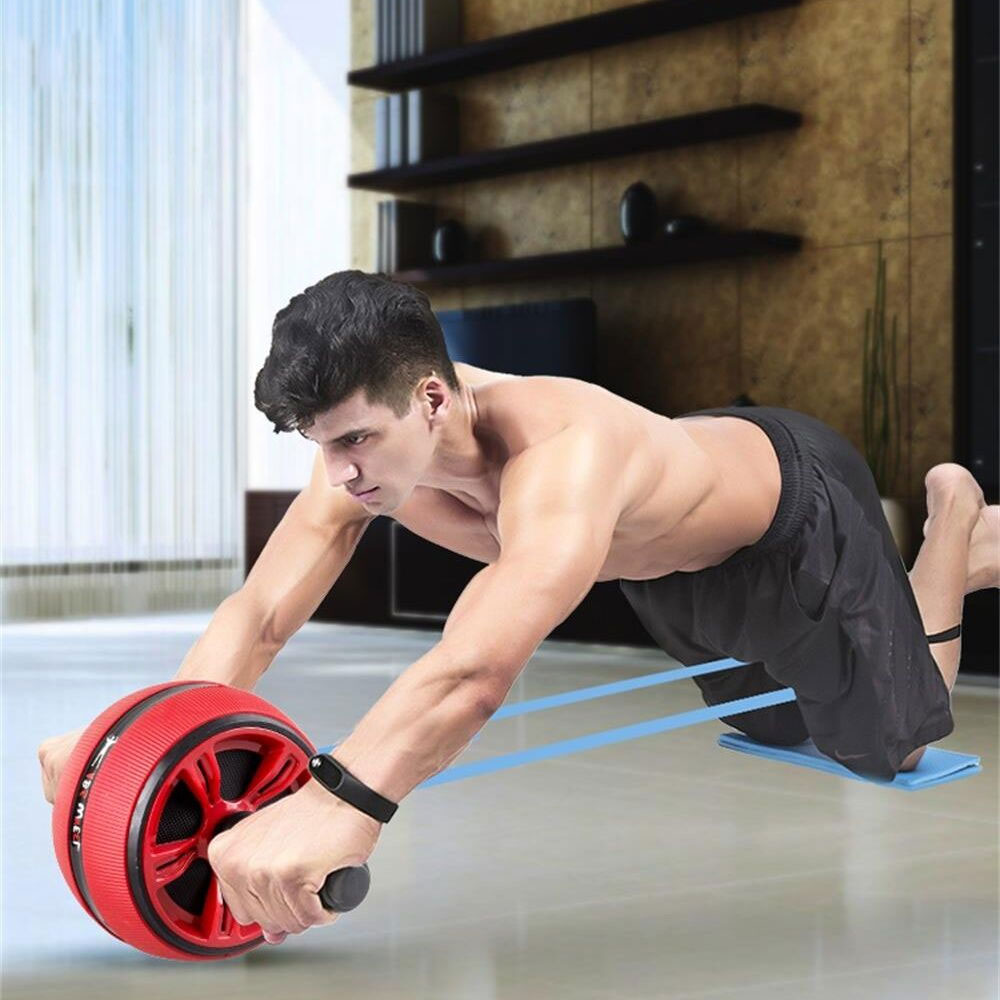 Silent TPR Abdominal Wheel Roller Core Trainer Fitness Equipment