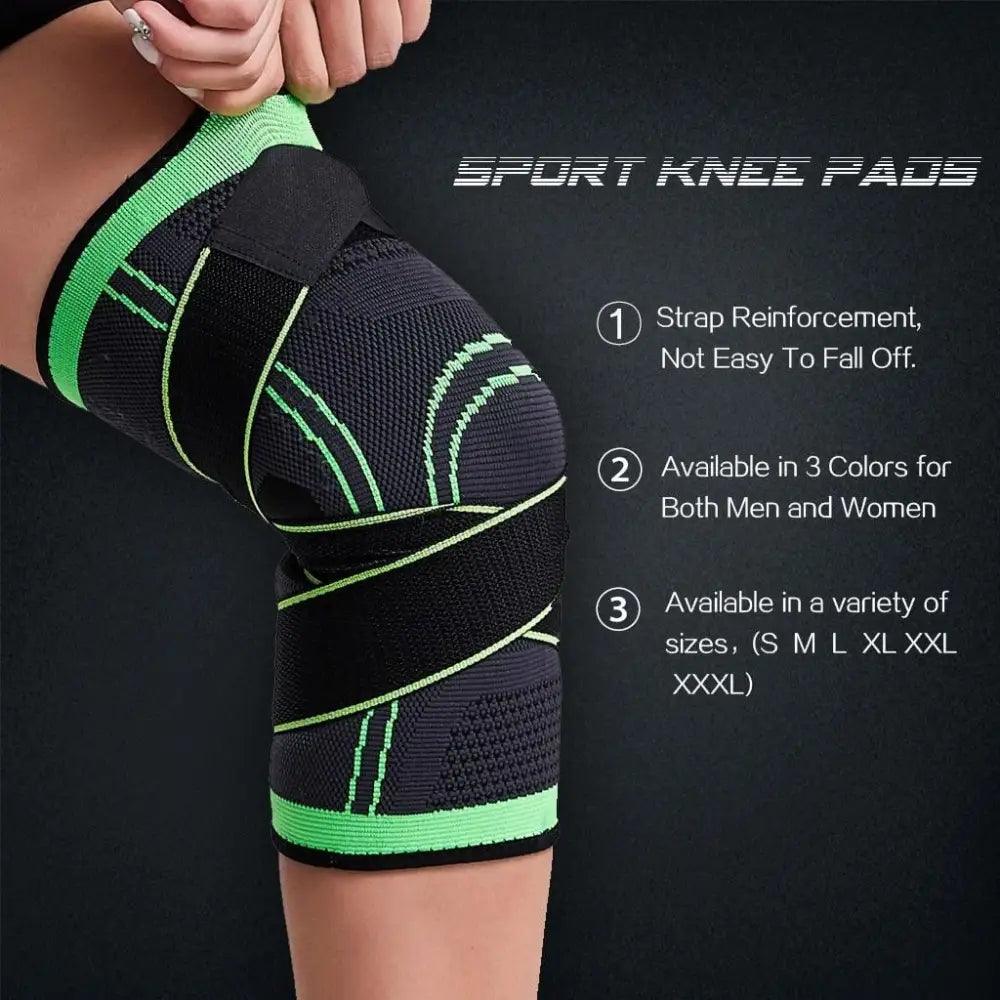 Men's Compression Knee Sleeve Elastic Support Fitness Sports Protector