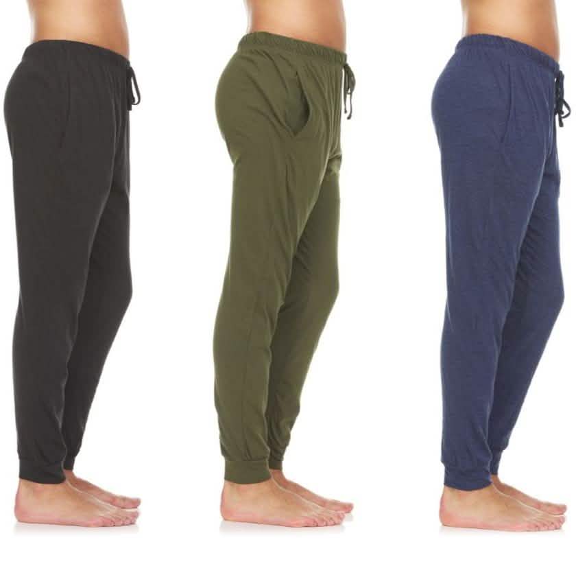 3-Pack: Men's Cotton Lounge Jogger Pants