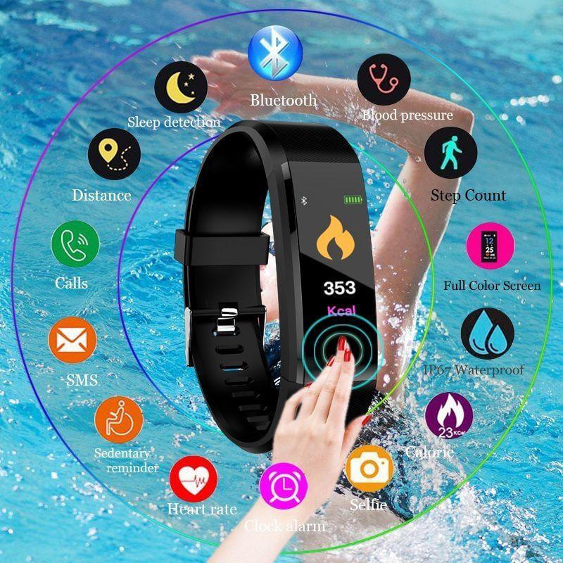 Smartwatch for Men Women Heart Rate Monitor Fitness Tracker