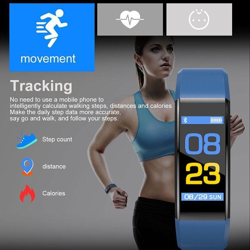 Smartwatch for Men Women Heart Rate Monitor Fitness Tracker