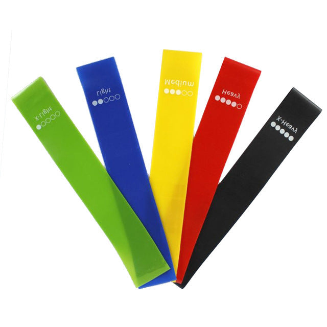 Natural Latex Resistance Bands Set – Yoga, Pilates & Gym Workout