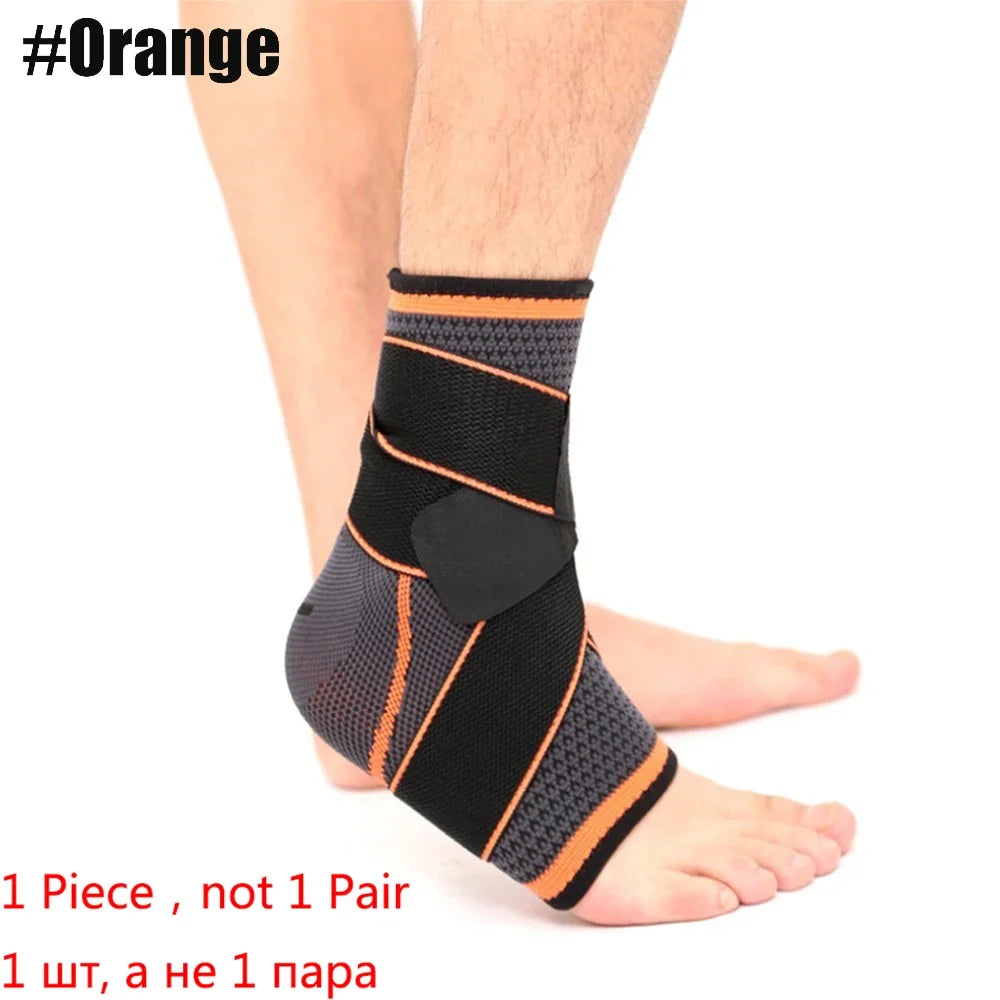 Sports Ankle Brace Compression Sleeve Elastic Support Fitness Protector