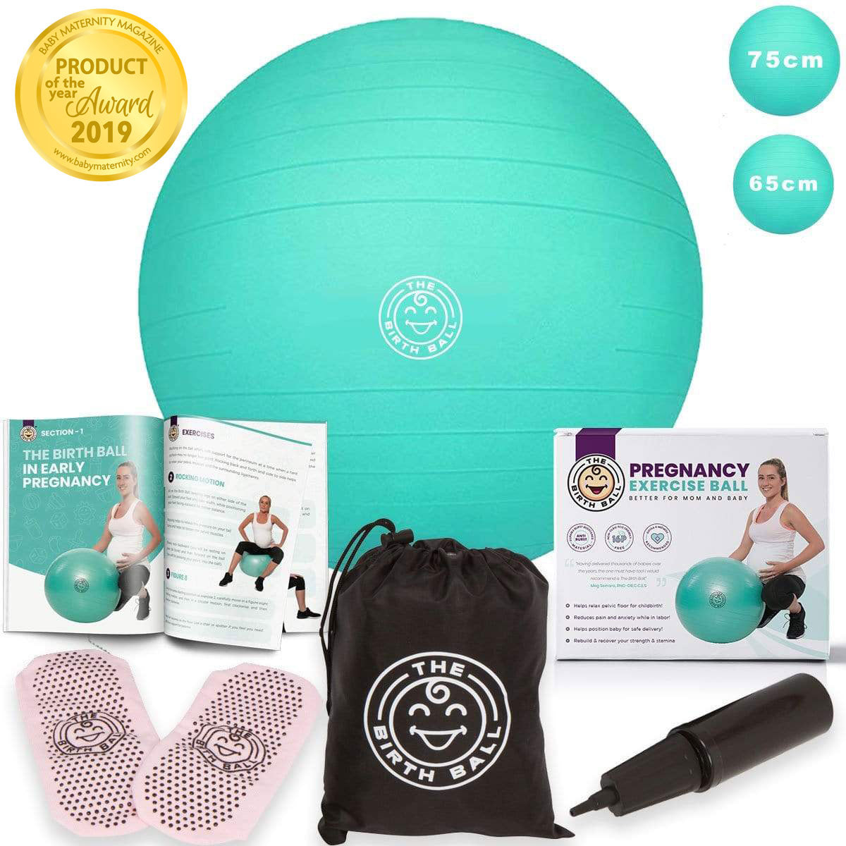 The Birth Ball Pregnancy Exercise Ball for Labor Support