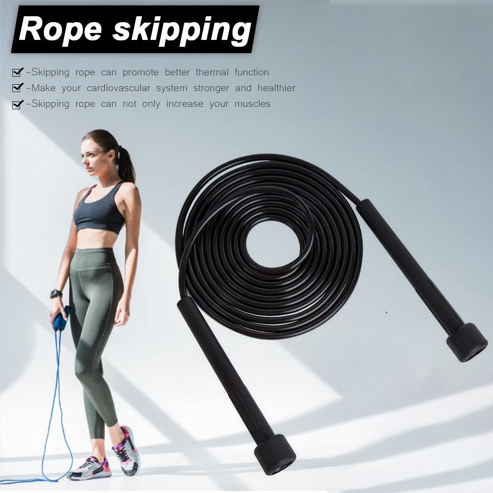 Adjustable Speed Jump Rope PVC Skipping Rope for Fitness Workouts